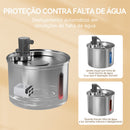Bebedouro de aço inoxidável para gatos 3L Bebedouro para cães Bebedouro a