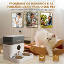 Dispensador automático de ração para cães e gatos Com tigelas duplas bidi