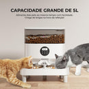 Dispensador automático de ração para cães e gatos Com tigelas duplas bidi
